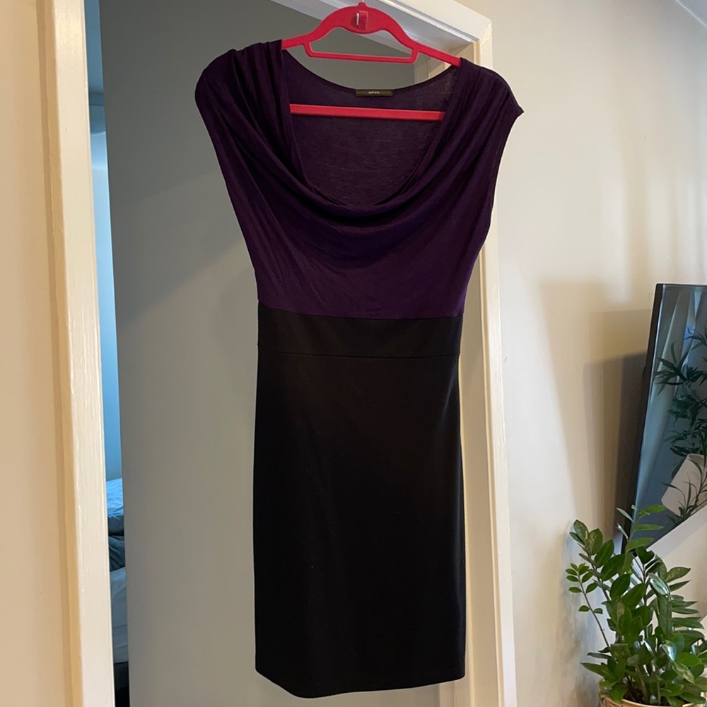 Soprano Purple Scoop Neck Dress